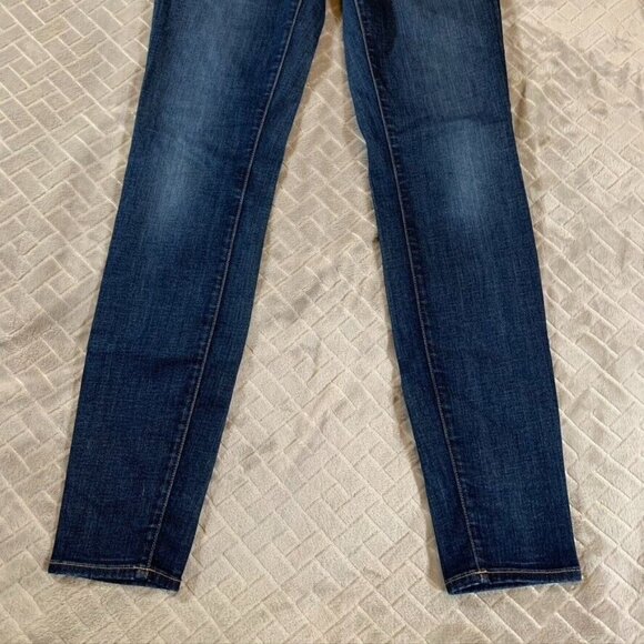 J Brand Womens 28 Denim Jeans Blue Skinny Dark Wash Low Rise Stretch - Picture 3 of 13